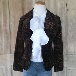 Leopard Corduroy Blazer